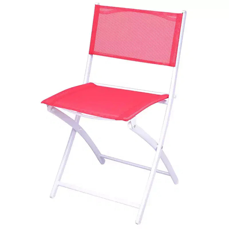Costway Set 3 Pezzi Tavolo Bistro Pieghevole Sedie Mobili da Giardino Patio, Rosso
