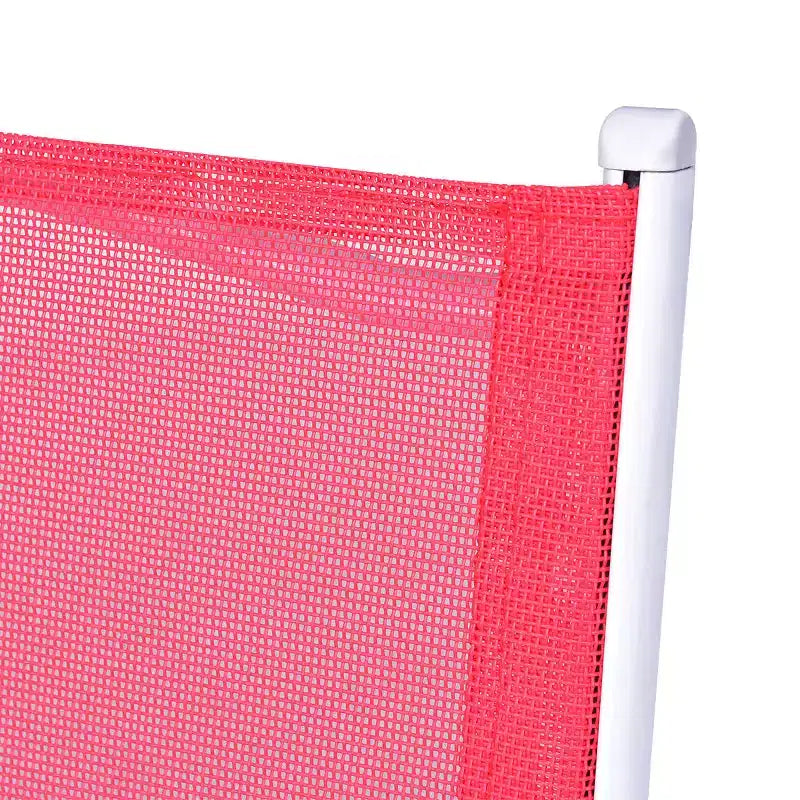 Costway Set 3 Pezzi Tavolo Bistro Pieghevole Sedie Mobili da Giardino Patio, Rosso