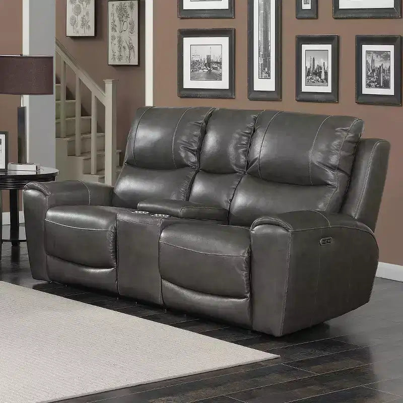 Divanetto con console e reclinazione elettrica -