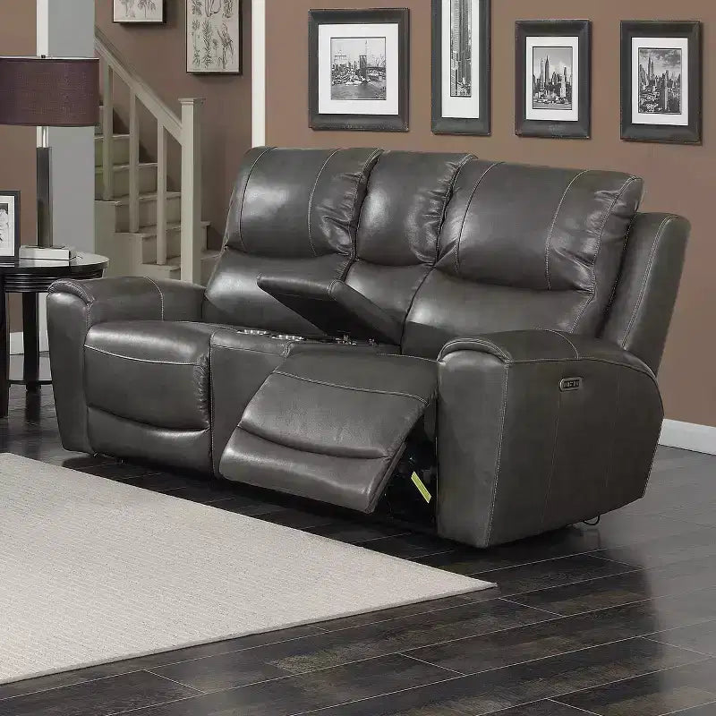 Divanetto con console e reclinazione elettrica -