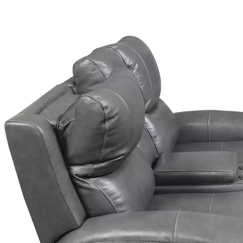 Divanetto con console e reclinazione elettrica -