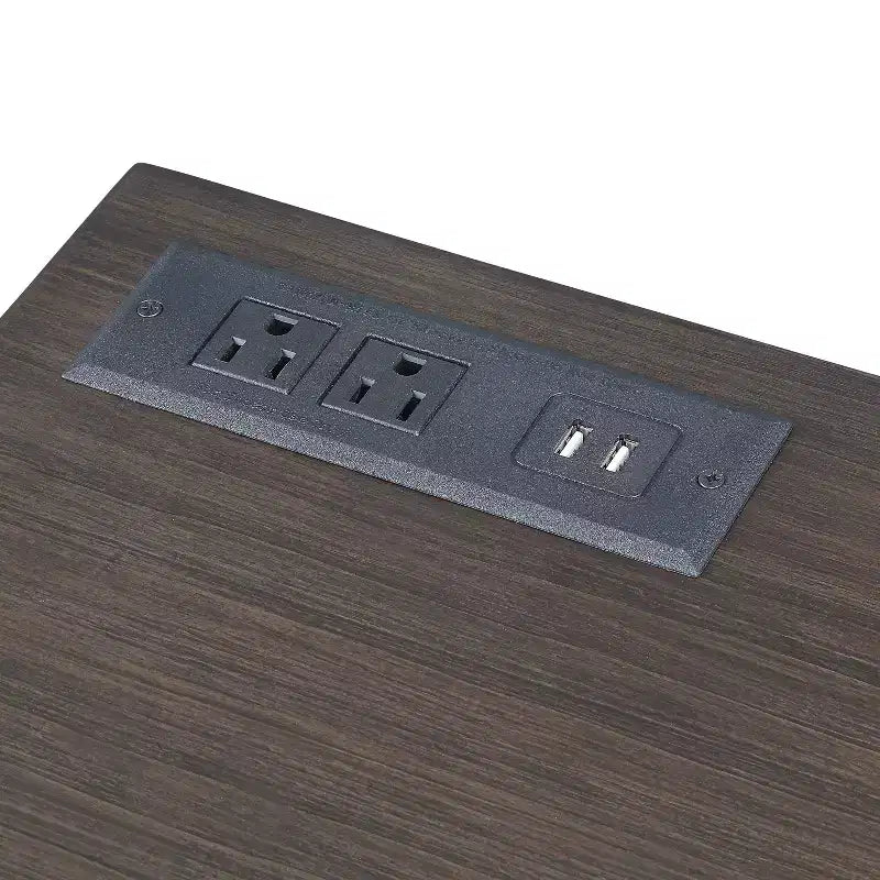 Scrivania con prese e porte USB -