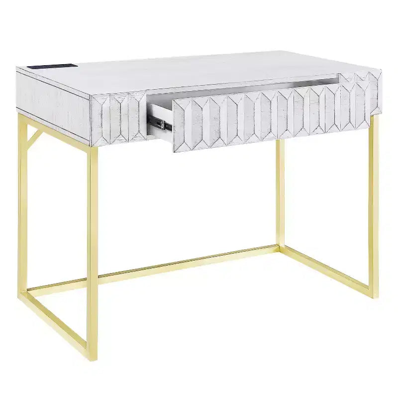 Scrivania con prese e porte USB -