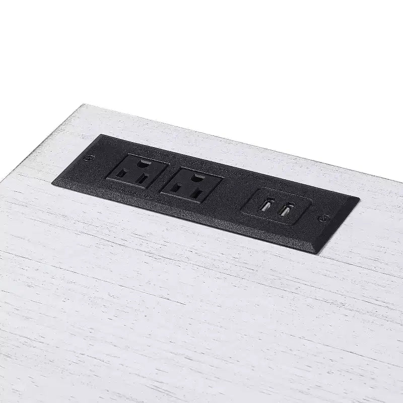 Scrivania con prese e porte USB -