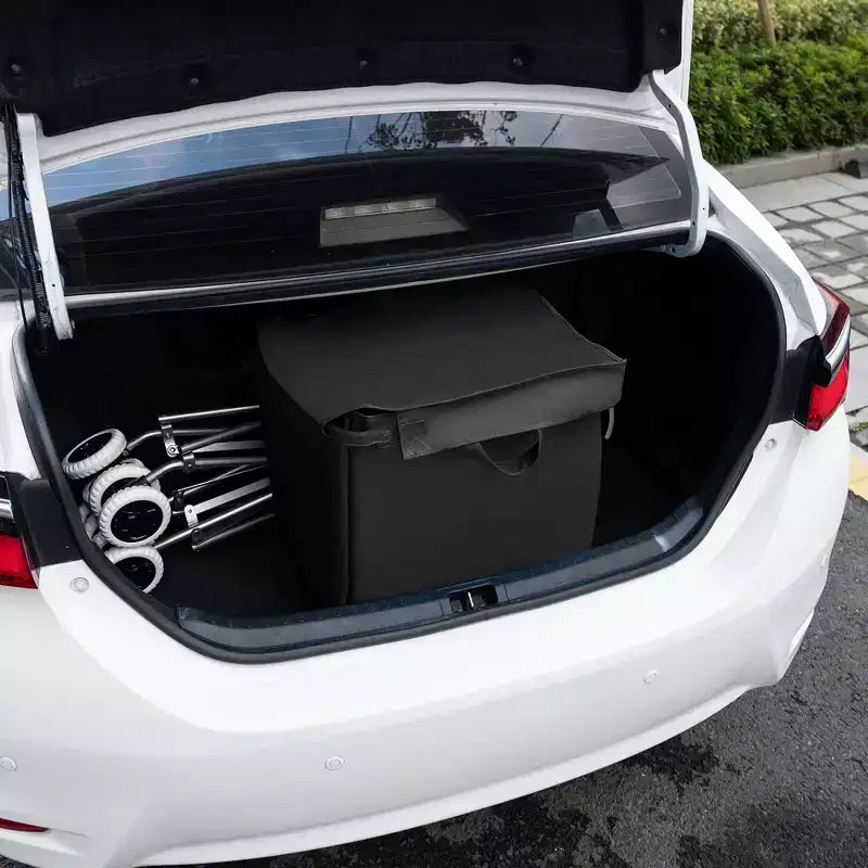 Carrello portaspesa pieghevole con borsa in tela rimovibile resistente all'acqua Nero/Blu