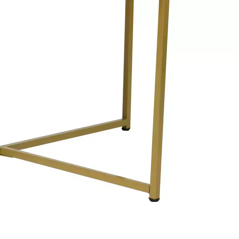 Tavolino da salotto laminato con base in metallo incrociata