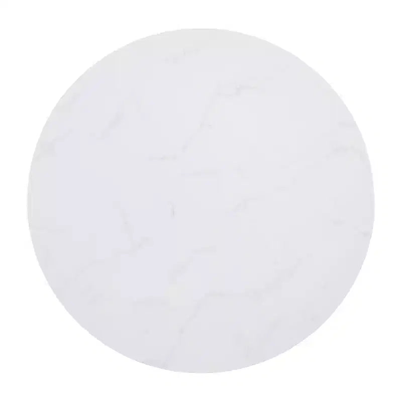 Tavolino da salotto laminato con base in metallo incrociata
