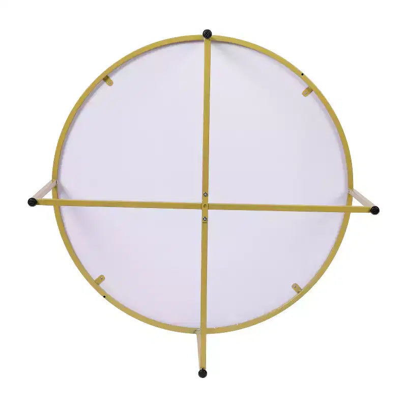 Tavolino da salotto laminato con base in metallo incrociata