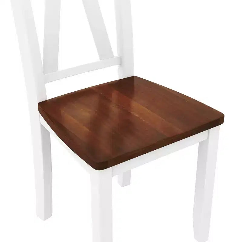 Set da 6 pezzi per tavolo da pranzo in legno stile rustico con panca lunga e 4 sedie da pranzo-ModernLuxe