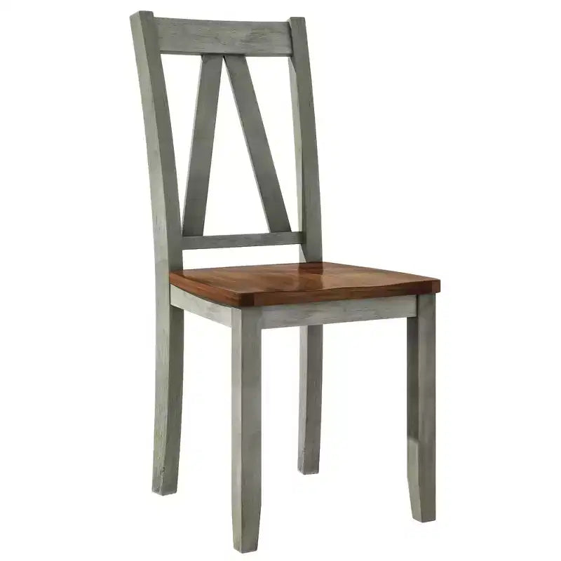 Set da 6 pezzi per tavolo da pranzo in legno stile rustico con panca lunga e 4 sedie da pranzo-ModernLuxe