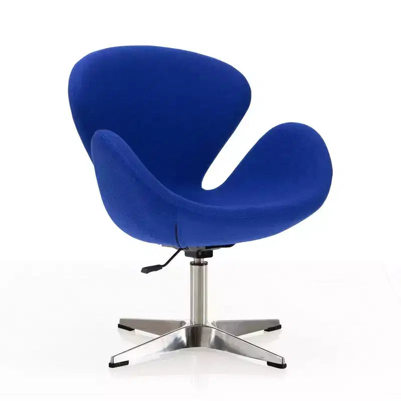 Set di 2 sedie girevoli regolabili in similpelle color lampone -