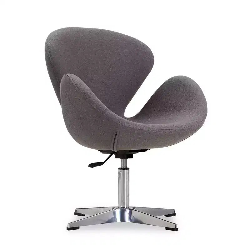 Set di 2 sedie girevoli regolabili in similpelle color lampone -