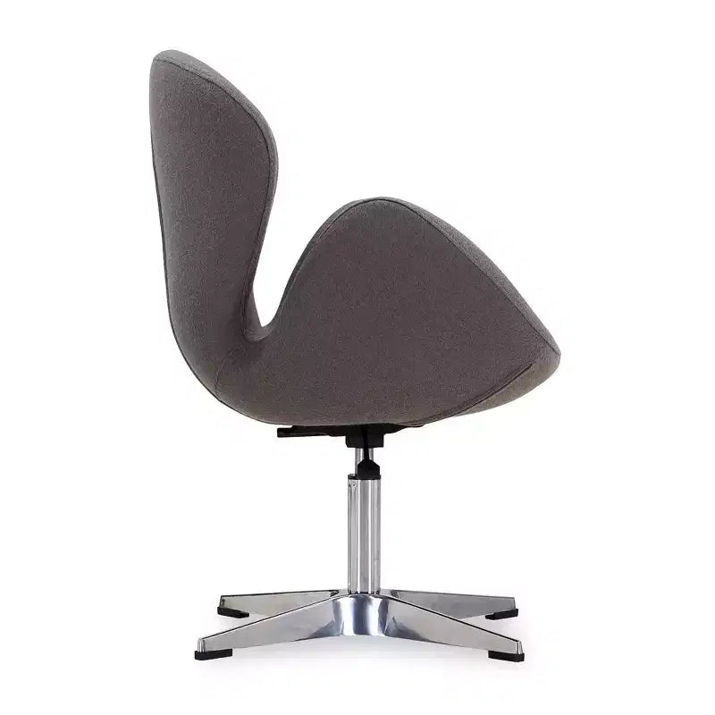 Set di 2 sedie girevoli regolabili in similpelle color lampone -