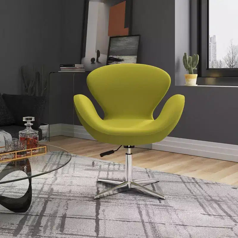 Set di 2 sedie girevoli regolabili in similpelle color lampone -