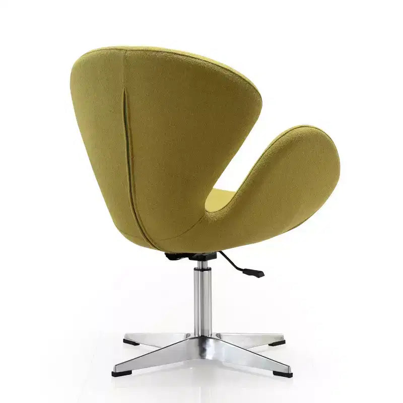 Set di 2 sedie girevoli regolabili in similpelle color lampone -
