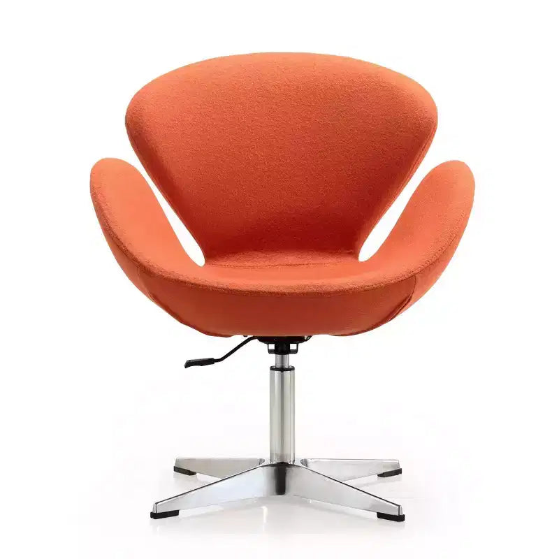 Set di 2 sedie girevoli regolabili in similpelle color lampone -