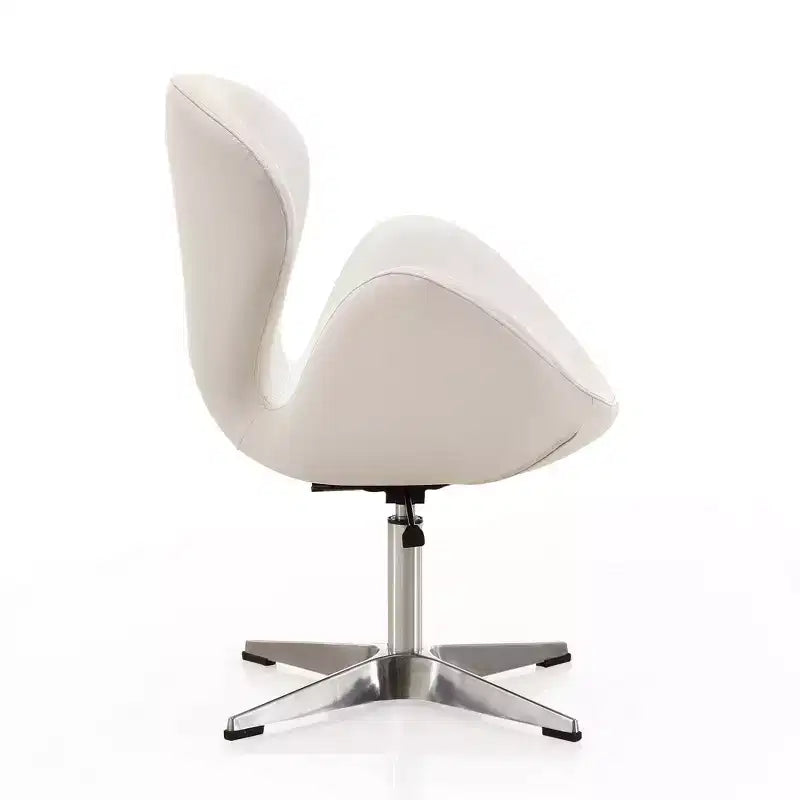Set di 2 sedie girevoli regolabili in similpelle color lampone -