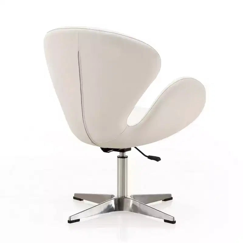 Set di 2 sedie girevoli regolabili in similpelle color lampone -