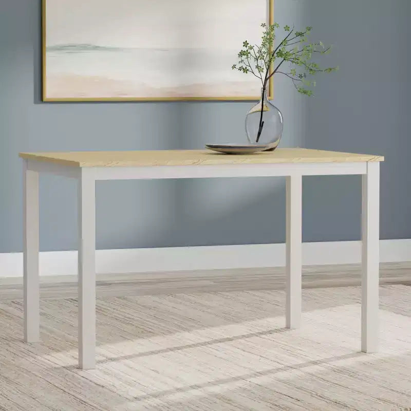 Set da pranzo Glenwillow Home con tavolo da pranzo in legno 48" + sedie da pranzo con schienale a doghe (set da 3 o 5 pezzi)