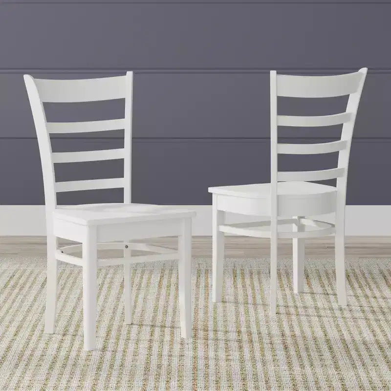 Set da pranzo Glenwillow Home con tavolo da pranzo in legno 48" + sedie da pranzo con schienale a doghe (set da 3 o 5 pezzi)