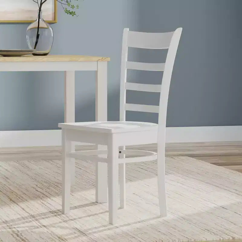 Set da pranzo Glenwillow Home con tavolo da pranzo in legno 48" + sedie da pranzo con schienale a doghe (set da 3 o 5 pezzi)