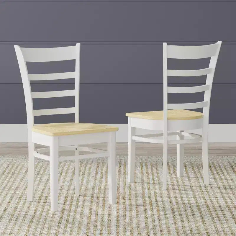 Set da pranzo Glenwillow Home con tavolo da pranzo in legno 48" + sedie da pranzo con schienale a doghe (set da 3 o 5 pezzi)