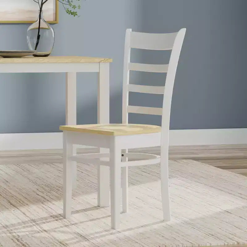 Set da pranzo Glenwillow Home con tavolo da pranzo in legno 48" + sedie da pranzo con schienale a doghe (set da 3 o 5 pezzi)