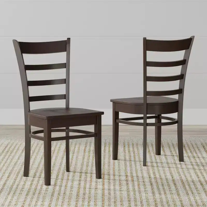 Set da pranzo Glenwillow Home con tavolo da pranzo in legno 48" + sedie da pranzo con schienale a doghe (set da 3 o 5 pezzi)