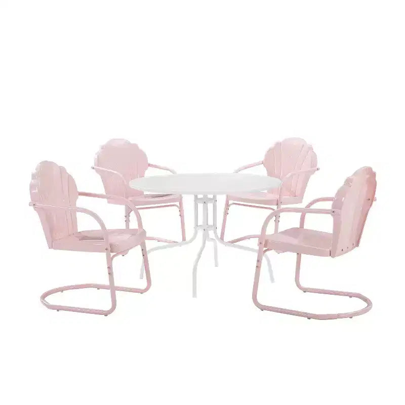 Set da pranzo da esterno Crosley Tulip da 5 pezzi