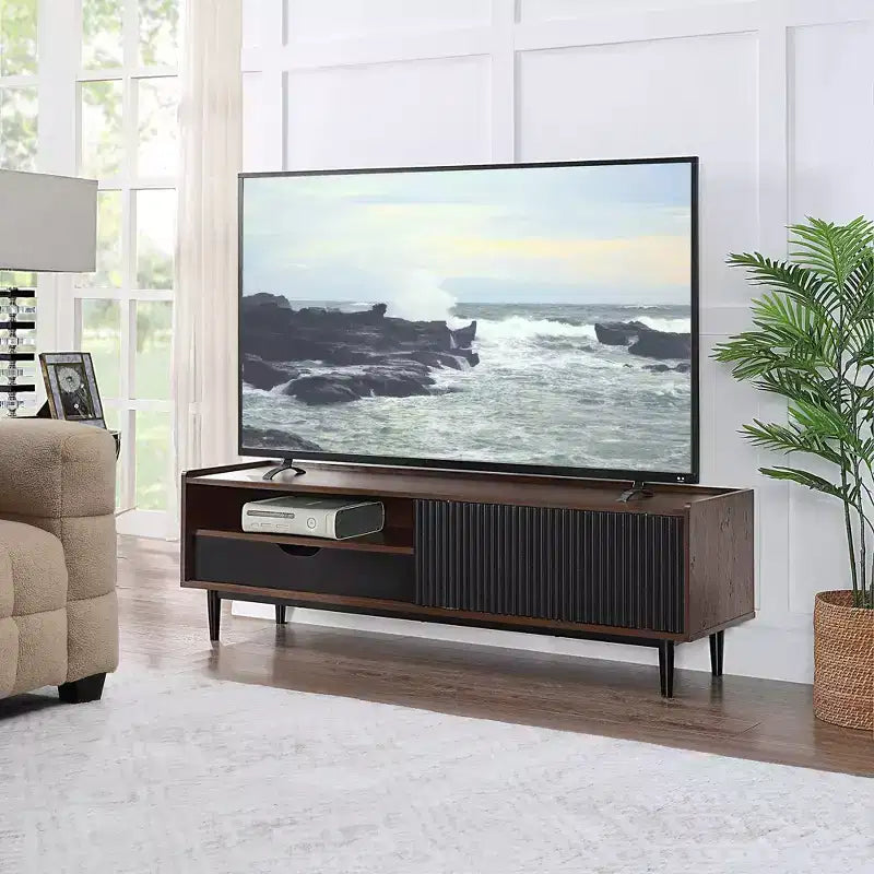 Mobile TV scanalato moderno per TV fino a 55 pollici -