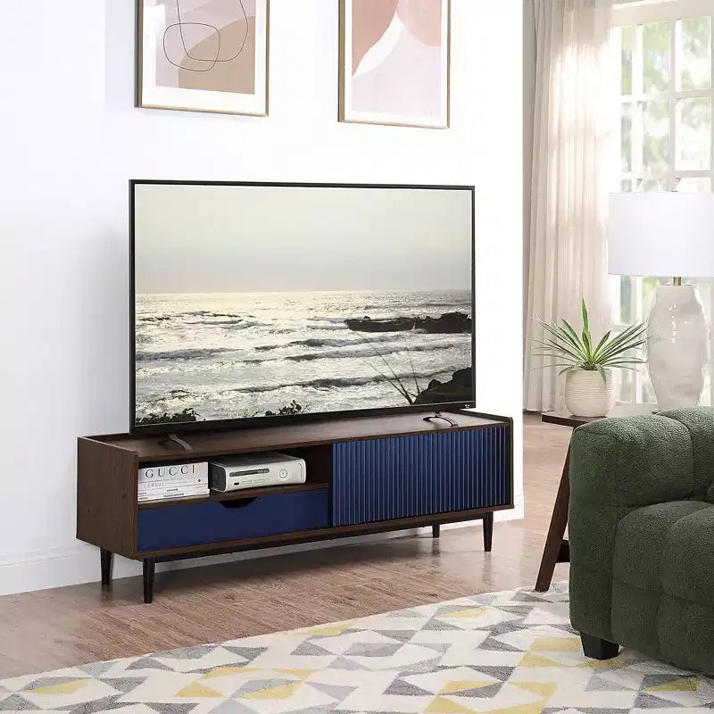Mobile TV scanalato moderno per TV fino a 55 pollici -