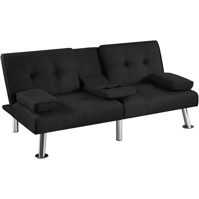 Divano Letto Futon Convertibile Rivestito in Tessuto