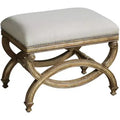 Uttermost Karline 23 Wide Natural Fabric Rectangular Bench