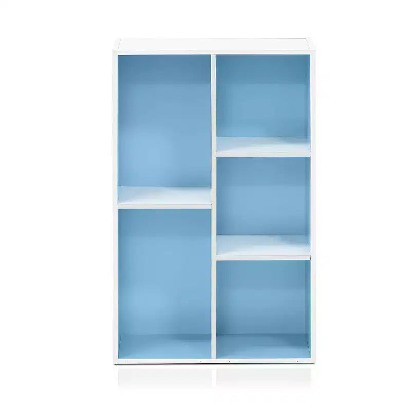 Libreria multiuso reversibile a 5 cubi con vani a giorno