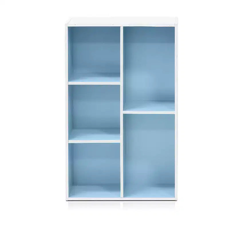 Libreria multiuso reversibile a 5 cubi con vani a giorno