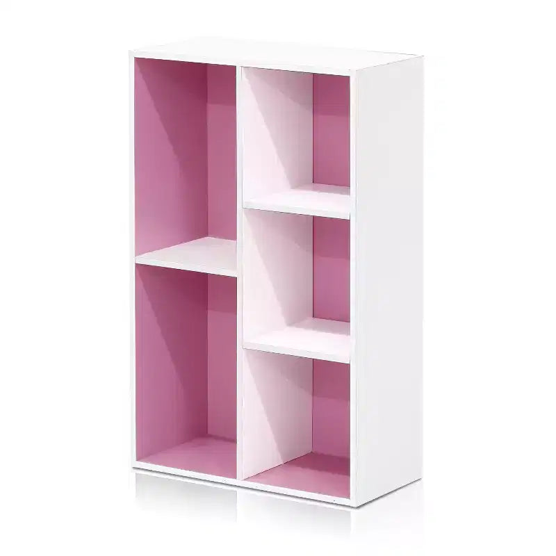 Libreria multiuso reversibile a 5 cubi con vani a giorno