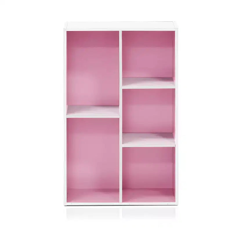 Libreria multiuso reversibile a 5 cubi con vani a giorno
