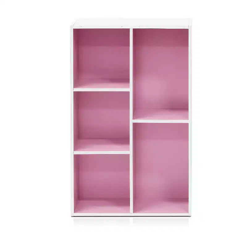 Libreria multiuso reversibile a 5 cubi con vani a giorno