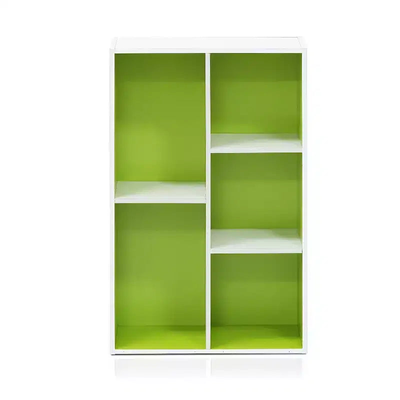 Libreria multiuso reversibile a 5 cubi con vani a giorno