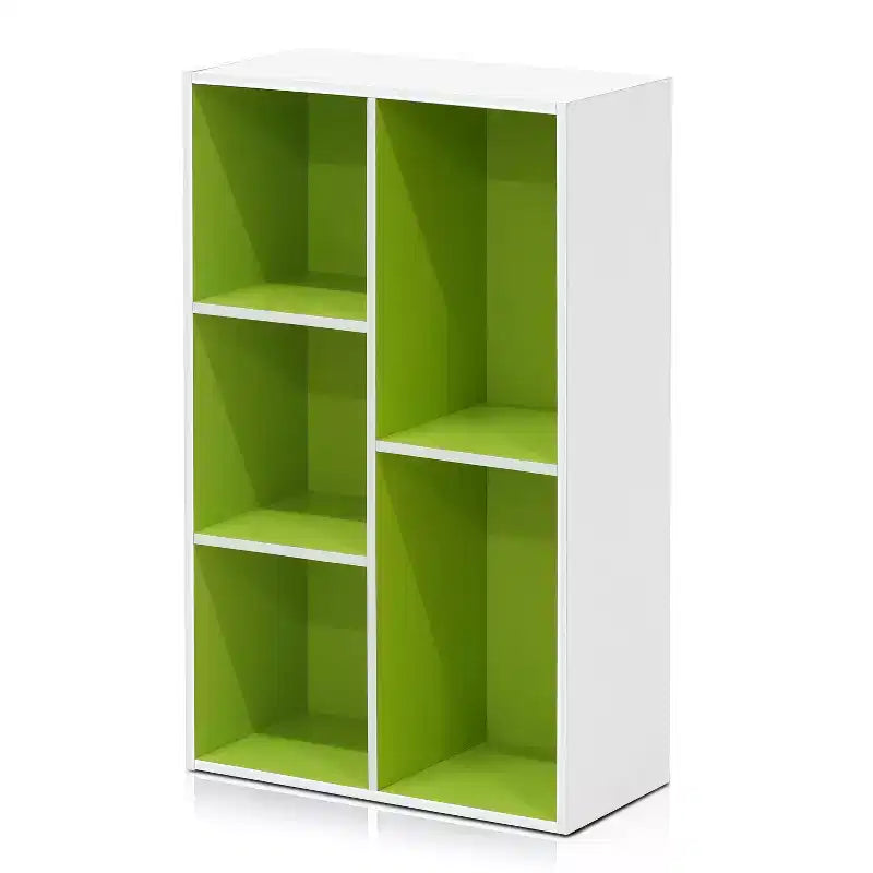 Libreria multiuso reversibile a 5 cubi con vani a giorno