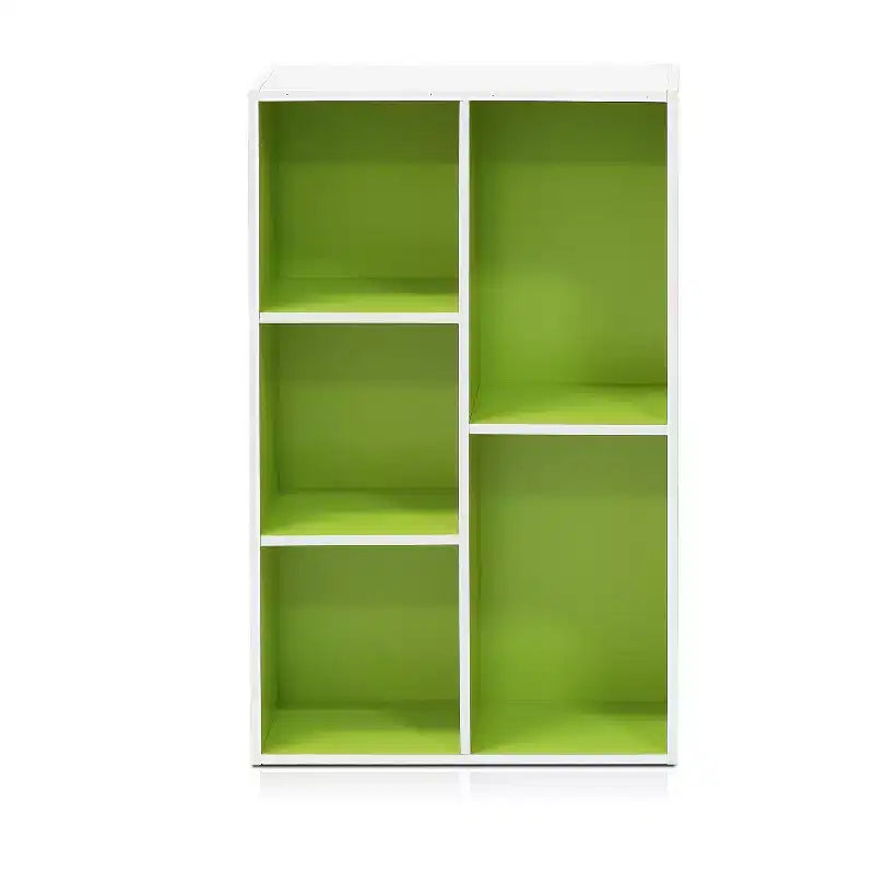 Libreria multiuso reversibile a 5 cubi con vani a giorno