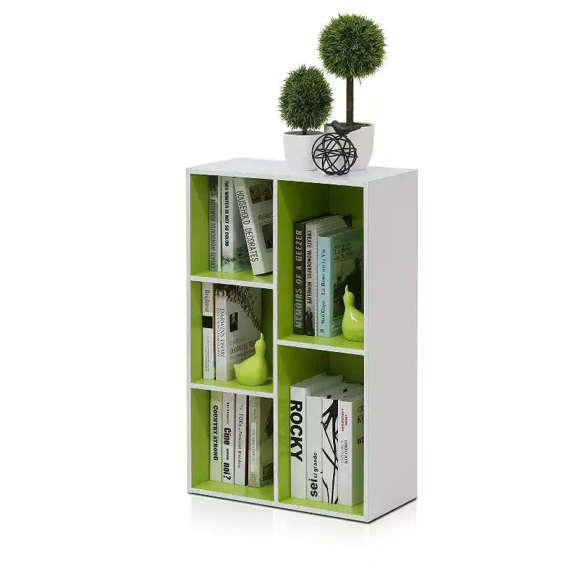 Libreria multiuso reversibile a 5 cubi con vani a giorno
