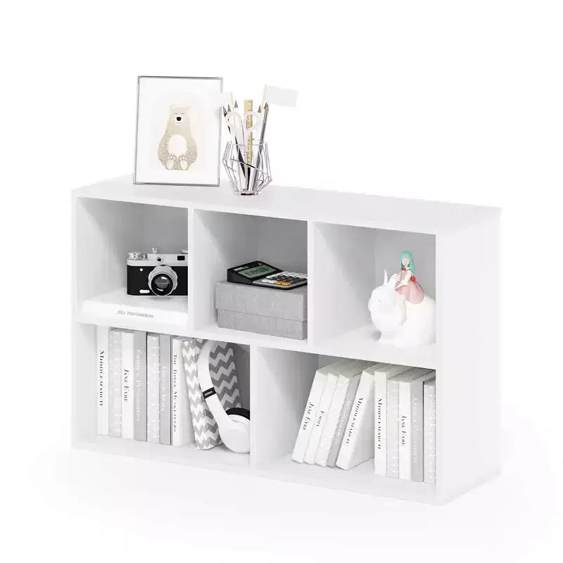 Libreria multiuso reversibile a 5 cubi con vani a giorno