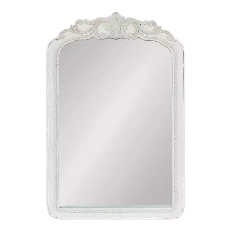 Jenelle Specchio da Parete con Cornice Bianco