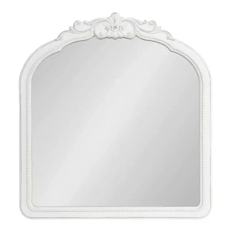 Jenelle Specchio da Parete con Cornice Bianco
