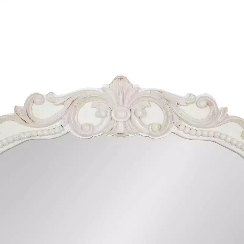 Jenelle Specchio da Parete con Cornice Bianco