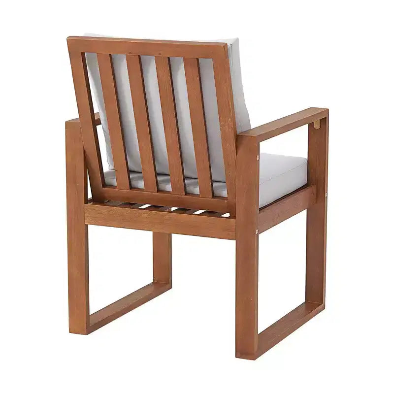 Set da pranzo da esterno 6 pz Alaterre Furniture, tavolo Weston con ombrellone rettangolare da 3 m