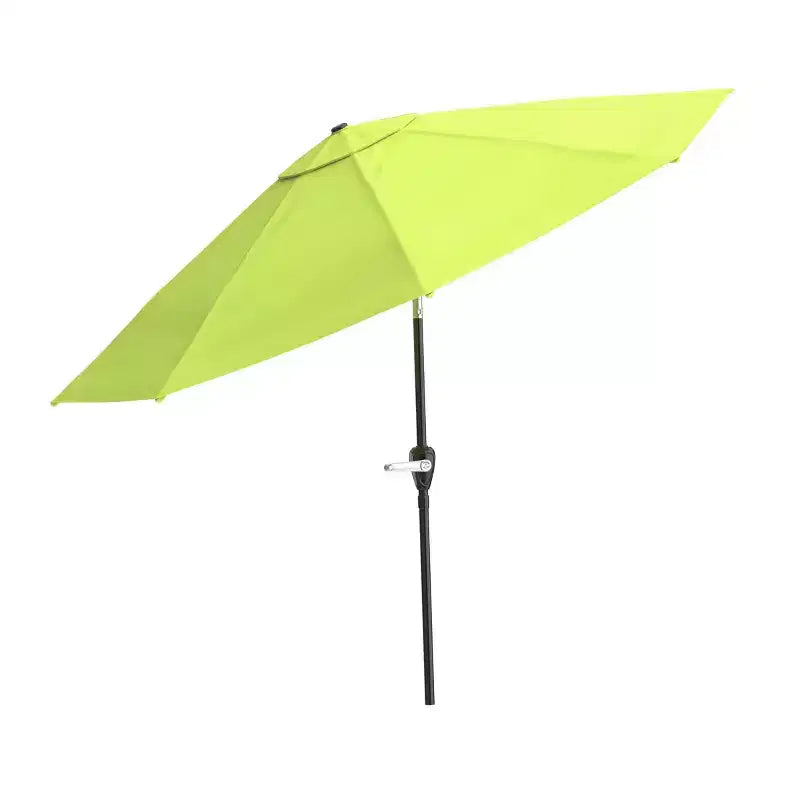 Set da pranzo da esterno Alaterre Furniture 8 pz, tavolo Okemo con ombrellone a inclinazione automatica da 3 m