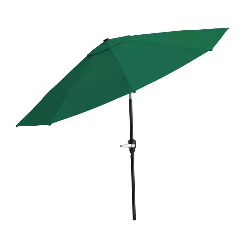 Set da pranzo da esterno Alaterre Furniture 8 pz, tavolo Okemo con ombrellone a inclinazione automatica da 3 m