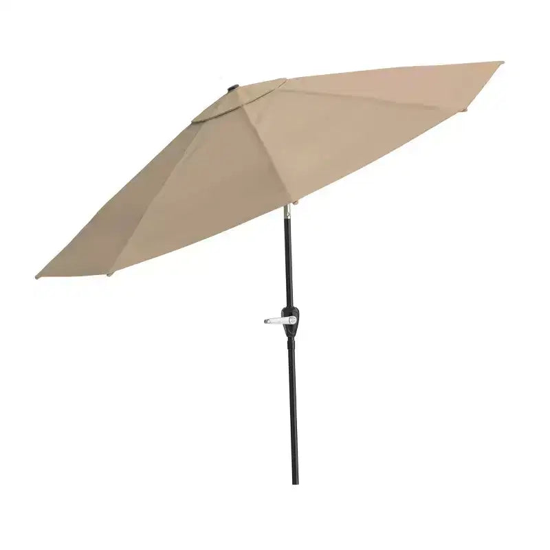 Set da pranzo da esterno Alaterre Furniture 8 pz, tavolo Okemo con ombrellone a inclinazione automatica da 3 m